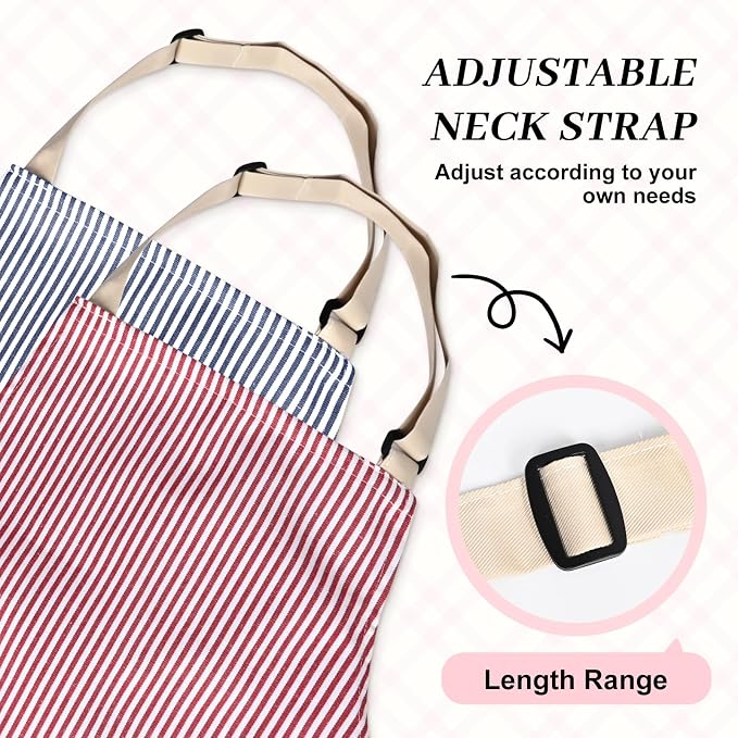 2Pack Adjustable Kitchen Apron for Women Men - Image 5