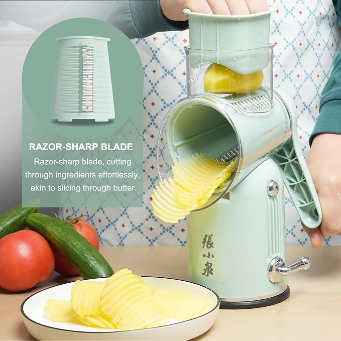 Rotary Cheese Grater Manual Hand Crank - Image 5