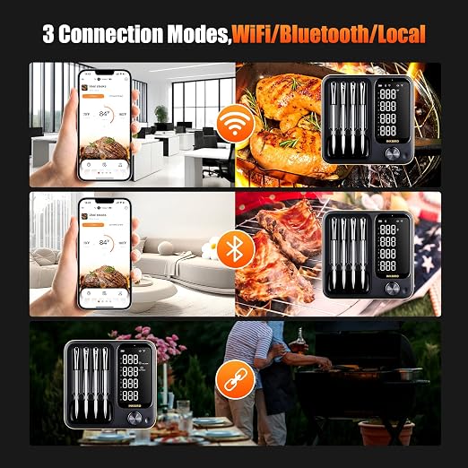 4-Probe WiFi Wireless Meat Thermometer - Image 2