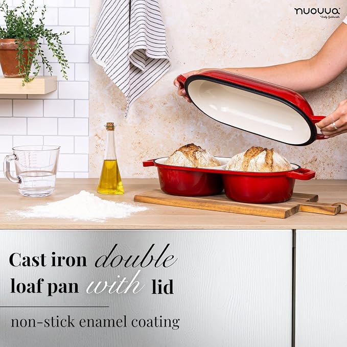 Dutch Oven For Sourdough Bread Baking – Enamelled Cast Iron Bread Loaf Pot – - Image 5