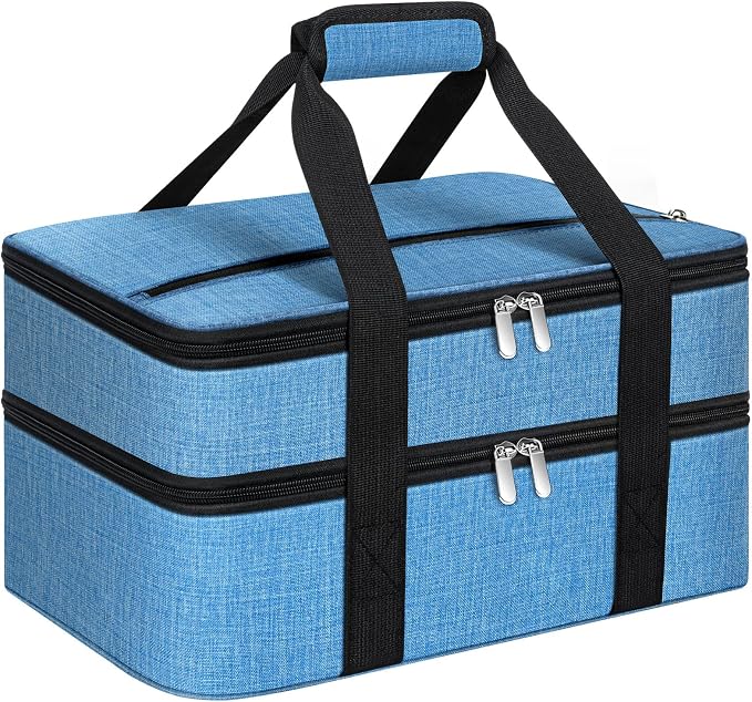 Double Insulated Casserole Carrier, Portable Casserole Carrier by MIAOJIE