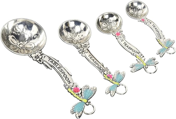 Ganz 4-Piece Set, Dragonflies Measuring Spoon, One Size by Ganz
