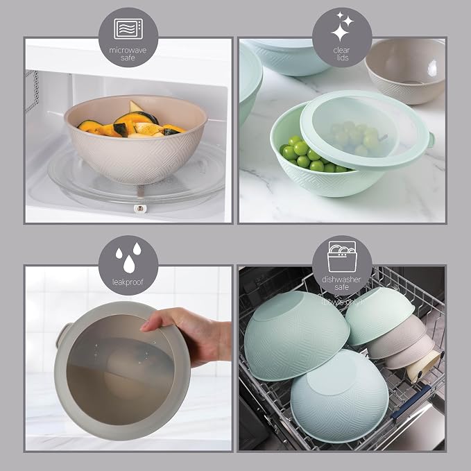 COOK WITH COLOR Mixing Bowls with Lids - Image 5
