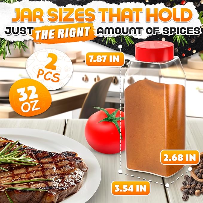 2Pcs Large Seasoning Containers - Image 2