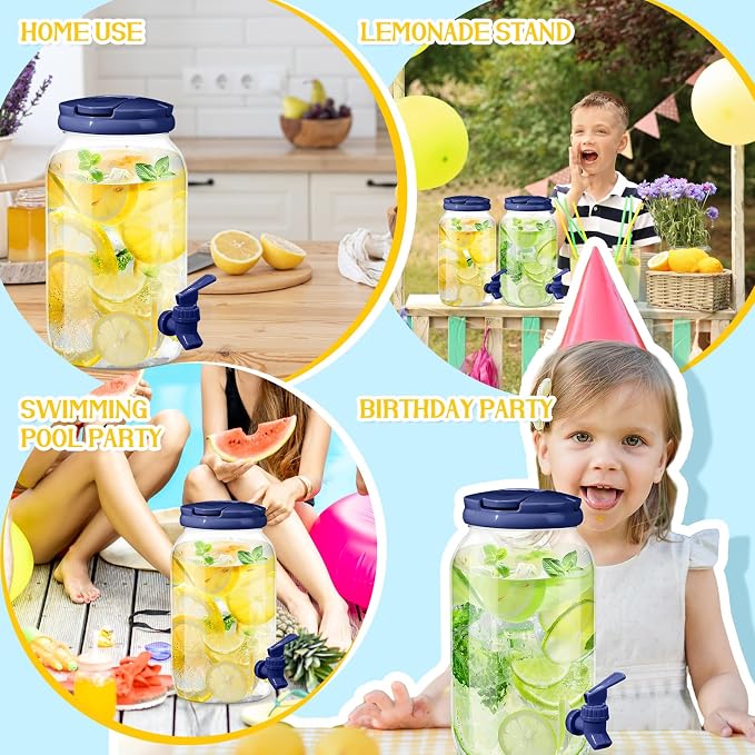 Havawish 2 Pcs 1 Gallon Plastic Beverage Dispenser - Image 5