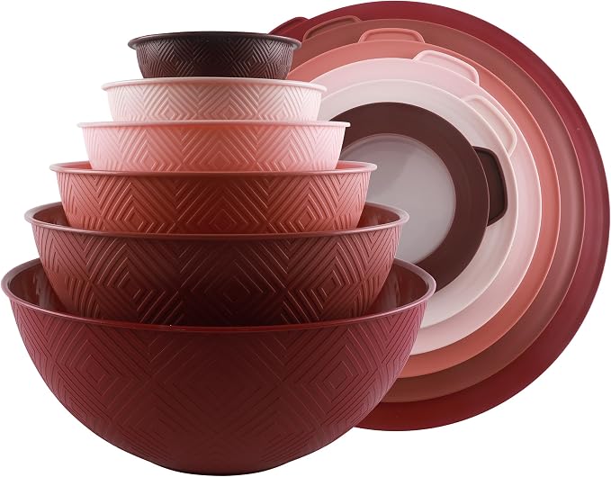COOK WITH COLOR Mixing Bowls with Lids by CookwithColor