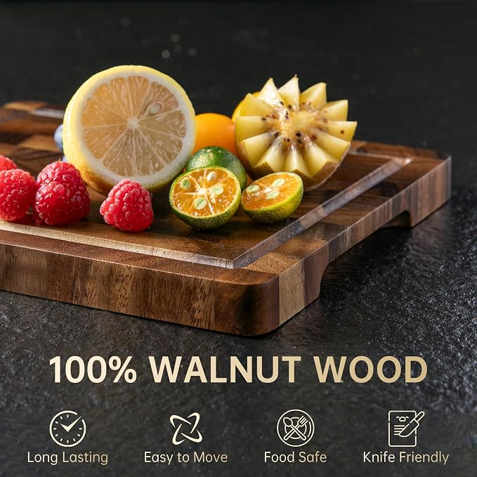THETCHRY Walnut Wood Cutting Board - Image 4