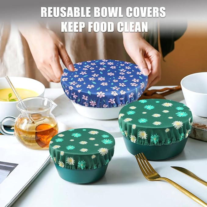 wegreeco Elastic Reusable Bowl Covers - Image 6