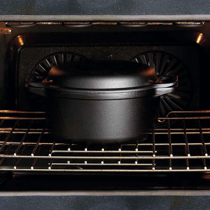 Victoria 6-Quart Cast Iron Combo Cooker, Combination Dutch Oven and Skillet - Image 8
