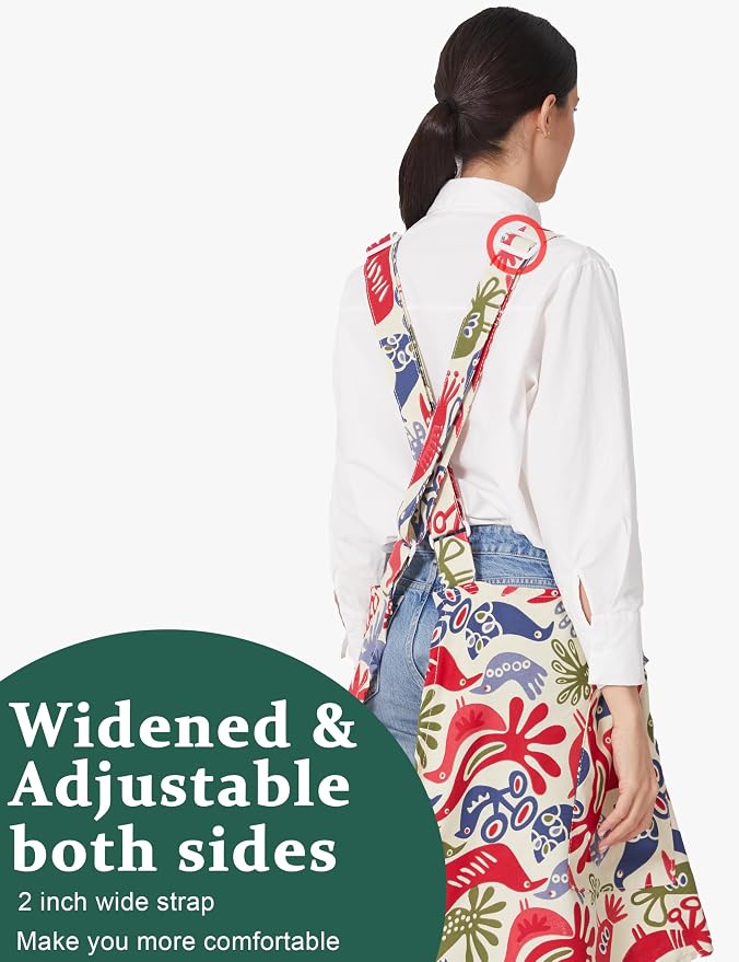 Cozy Adjustable Cross Back Aprons - Image 3