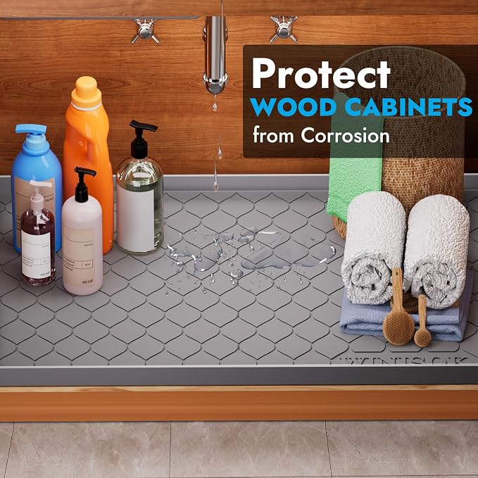 Winisok Silicone Under Sink Mat 34" x 19", kitchen Essentials and Gadgets - Image 3