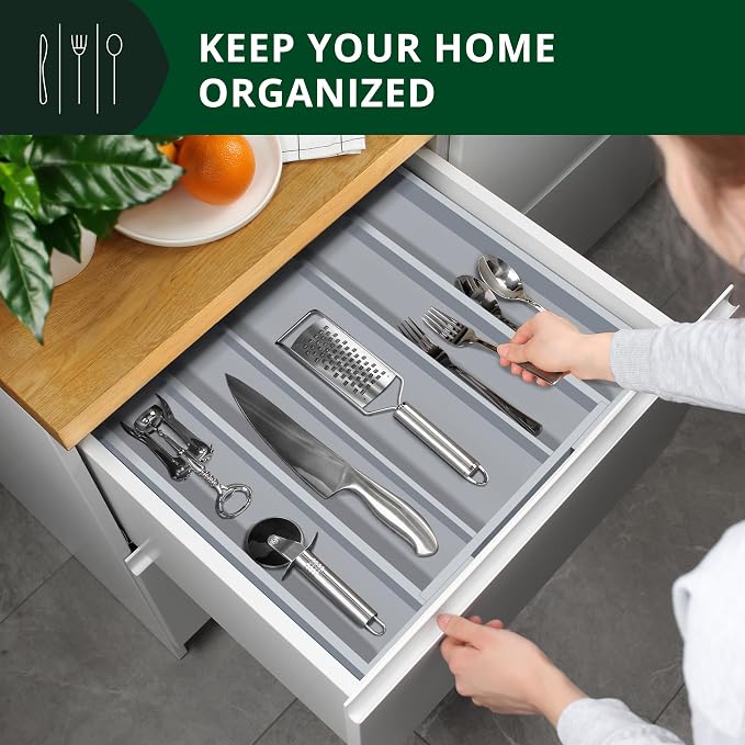 ROYAL CRAFT WOOD Luxury Bamboo Kitchen Drawer Organizer - Image 3