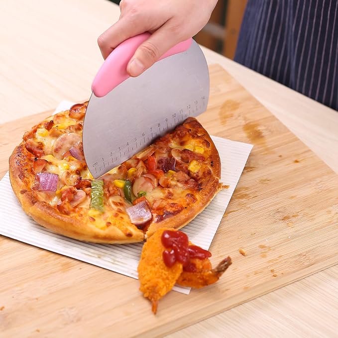 1 pcs Dough Pastry Scraper Chopper/Stainless Steel Dough Scraper Cutter - Image 4