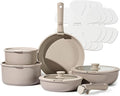CAROTE 15pcs Pots and Pans Set, Nonstick Cookware Set Detachable Handle by CAROTE
