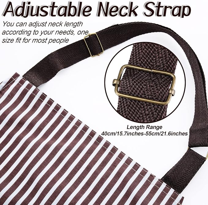 SATINIOR 3 Pieces Waterproof Bib Apron - Image 4