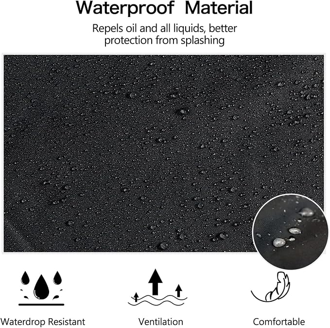 Homsolver 2 Pack Waterproof Rubber Aprons, Heavy Duty Butcher - Image 3