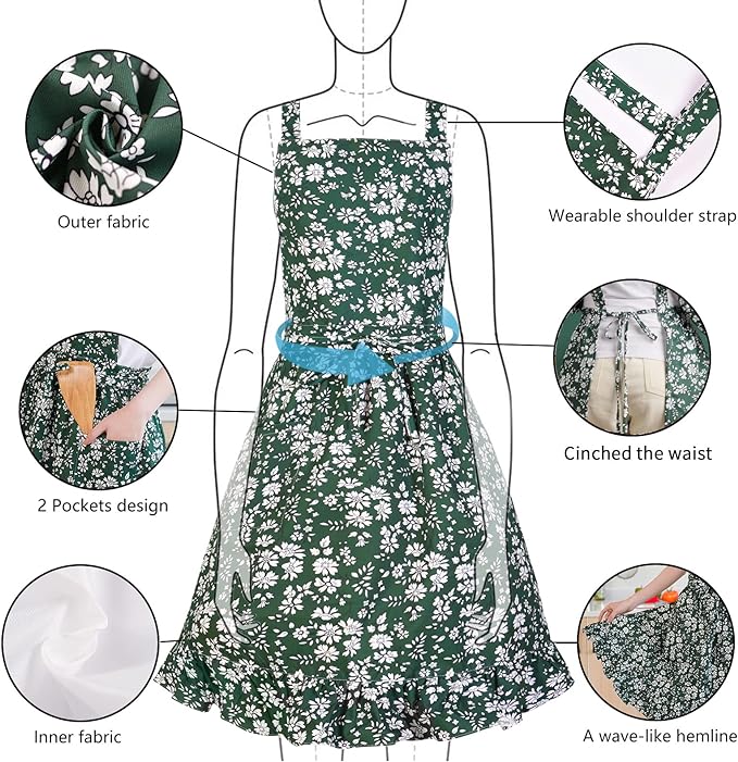 Pinknoke Vintage Pinafore Apron Dress - Image 4