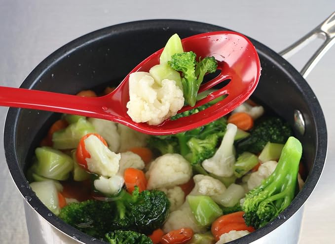 Durable Melamine Cooking Slotted Spoon - Image 2