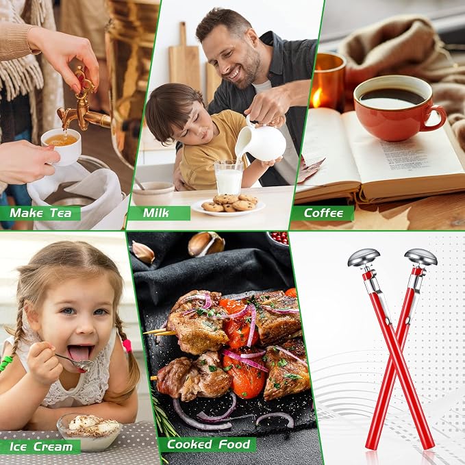 Xuhal 6 Pcs Stainless Steel Kitchen Thermometer - Image 5