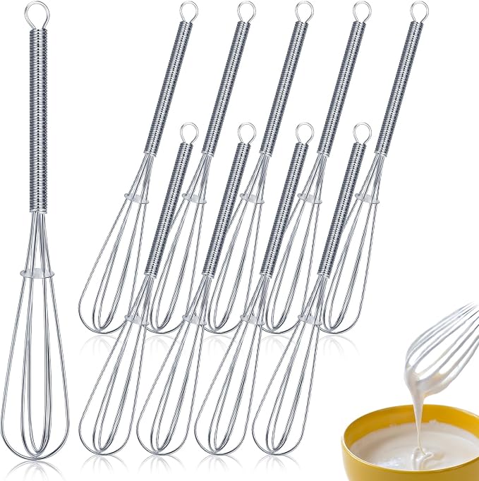 Baderke 10 Pcs Mini Whisk Bulk Small Whisks by Baderke