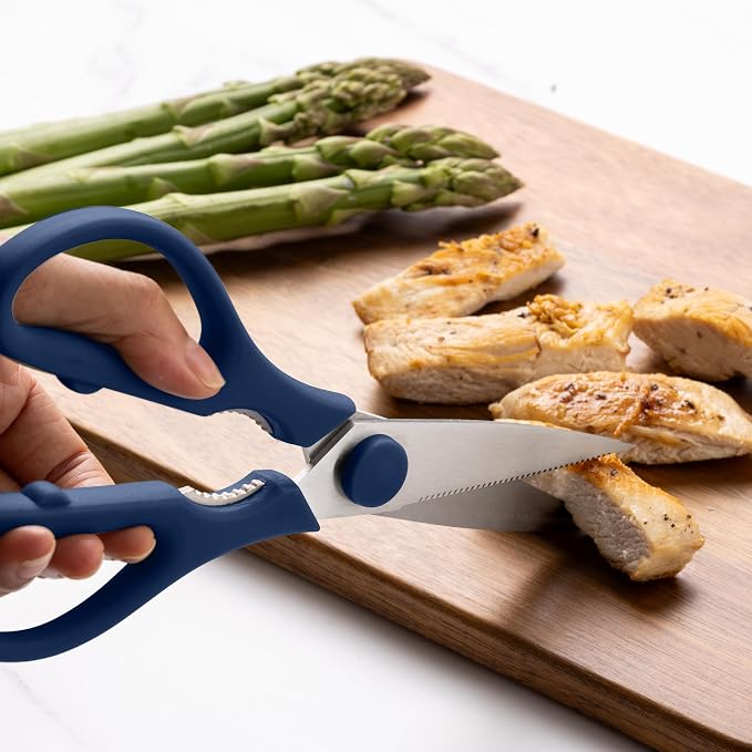 Rae Dunn Kitchen Scissors- Stainless Steel Kitchen Shears, Cooking Scissors - Image 4