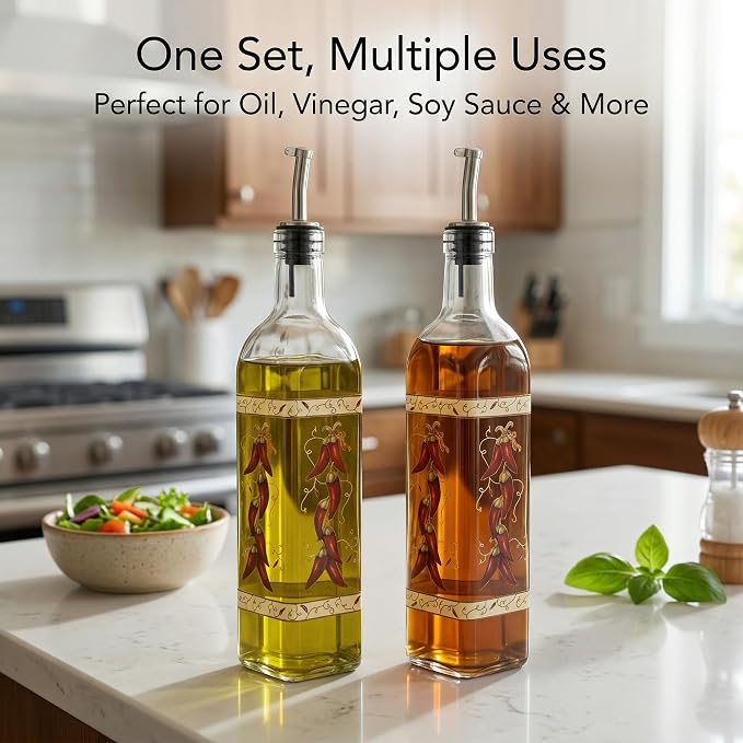 Topadorn 17 oz Olive Oil Dispenser Bottle Set - Image 2