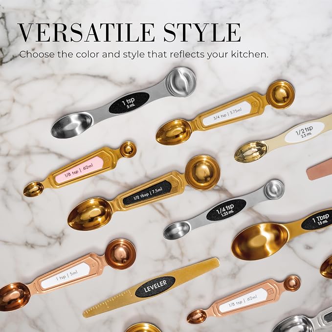 White and Gold Measuring Spoons - Image 8