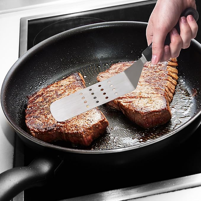 HIC Kitchen Perforated Burger Turner - Image 4