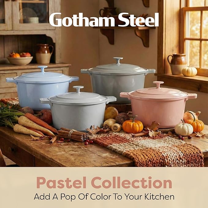 Gotham Steel 5 Qt Lightweight Ceramic Dutch Oven Pot - Image 8