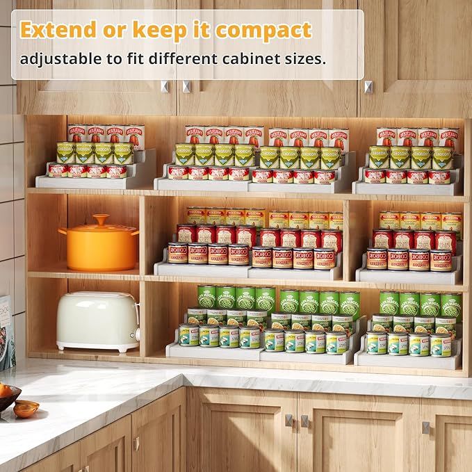 Expandable Bamboo Can Rack Organizer - Image 7
