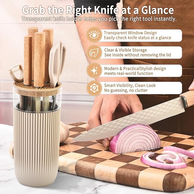 Knife Set, 7-Piece Kitchen Knife Set - Image 5