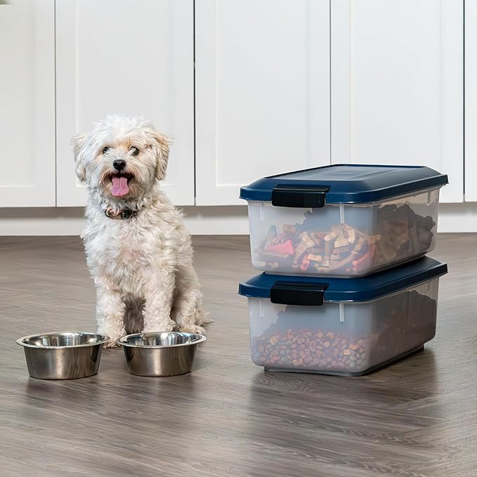 IRIS USA WeatherPro Airtight Pet Food Storage Container, Dog Cat Bird and Other - Image 8