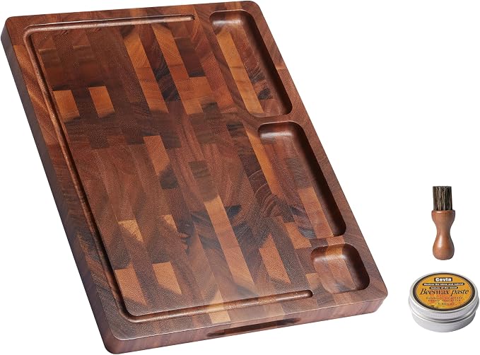 Walnut Cutting Boards for Kitchen, End Grain Wooden Cutting Board Double Sided - Image 8