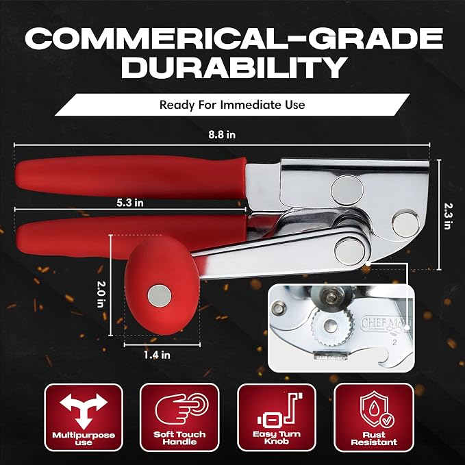 Chef Master Commercial Can Opener Heavy Duty - Image 2