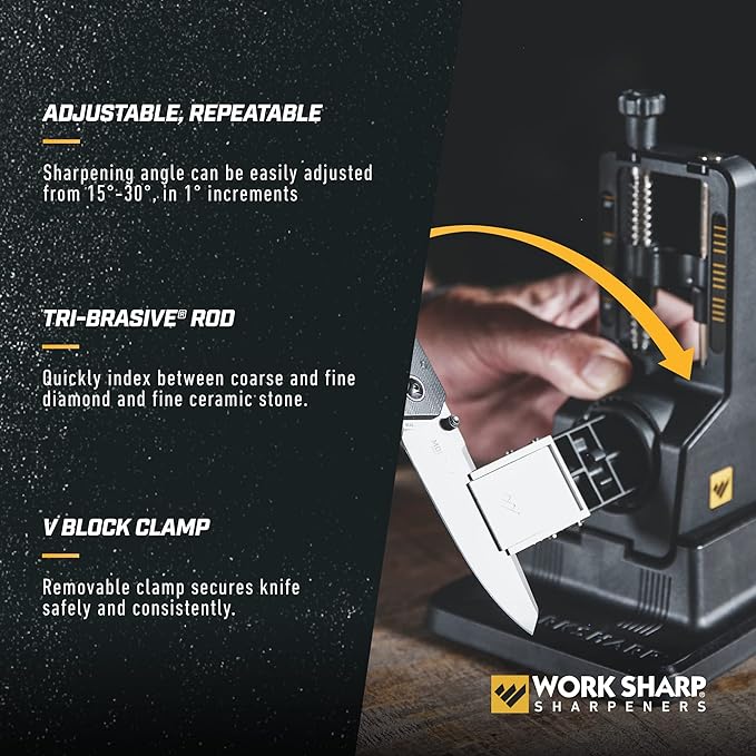 Work Sharp Precision Adjust Knife Sharpener Kit, Sharpens All Pocket and - Image 4