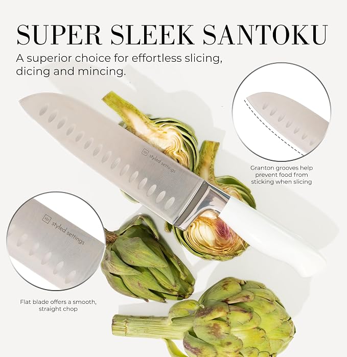 Styled Settings White Knife Set - Image 7