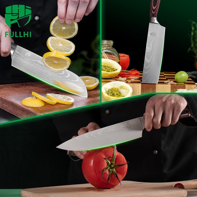 FULLHI 15pcs Japanese Knife Set - Image 4