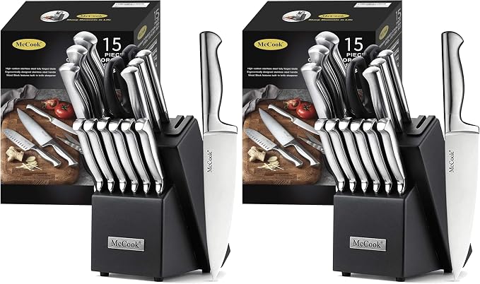 McCook® Knife Sets, German Stainless Steel Knife Block Sets by McCook