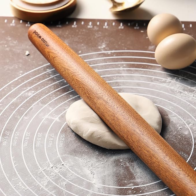 Muso Wood Sapele Wooden French Rolling Pin - Image 2