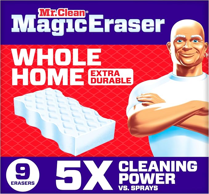 Mr. Clean Magic Eraser Sponge, All Purpose Cleaner, Cleaning Scrubber, Shower by MrClean