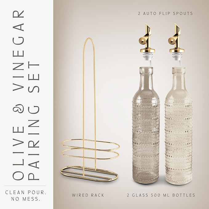 COOK WITH COLOR Glass Olive Oil Bottle Dispenser - Image 3