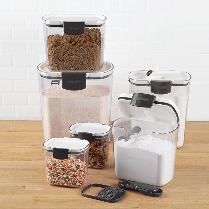 Progressive ProKeeper Baker's Airtight Kitchen Storage Canister Container Set - Image 3