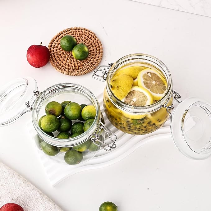 Liuruiyu 16oz - 6 Pack Round Glass Jars - Image 3