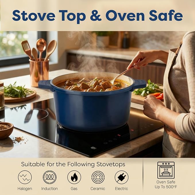 Gotham Steel 5 Qt Lightweight Dutch Oven Pot - Image 7