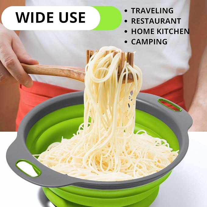 Green Kitchen Strainer Colander Set - Image 5