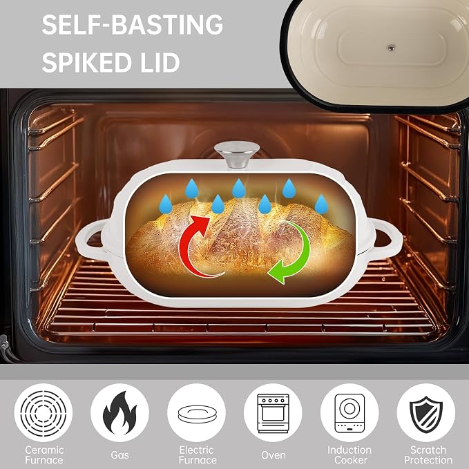 Premium Enameled Cast Iron Dutch Oven - Image 7
