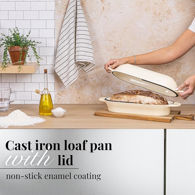 Enamelled Cast Iron Bread Loaf Pot – Dutch Oven - Image 6