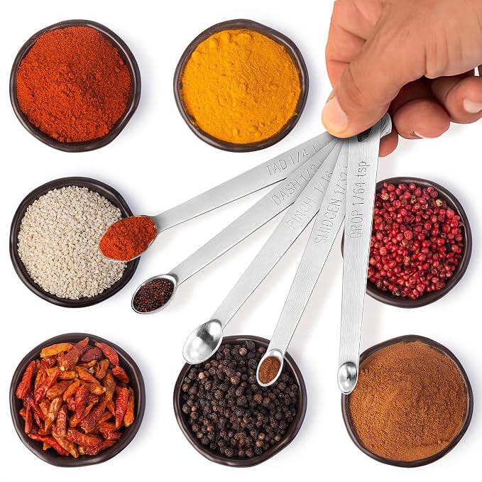5 Pcs Mini Measuring Spoons Set by HYQO