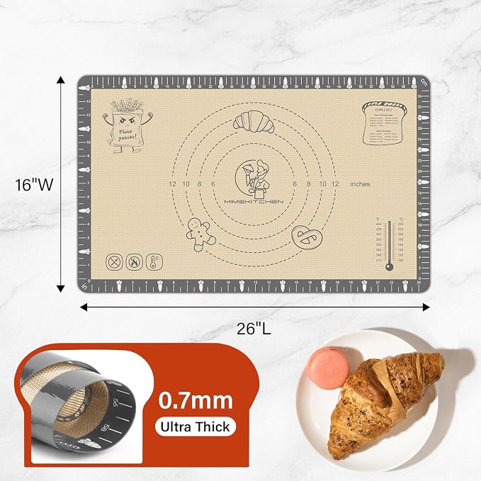 Extra Thick Silicone Mat for Baking Macaron, Silicone Baking Mat - Image 3