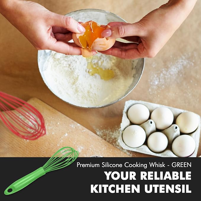Chef Craft Premium Silicone Wire Cooking Whisk, 10.5 inch - Image 5